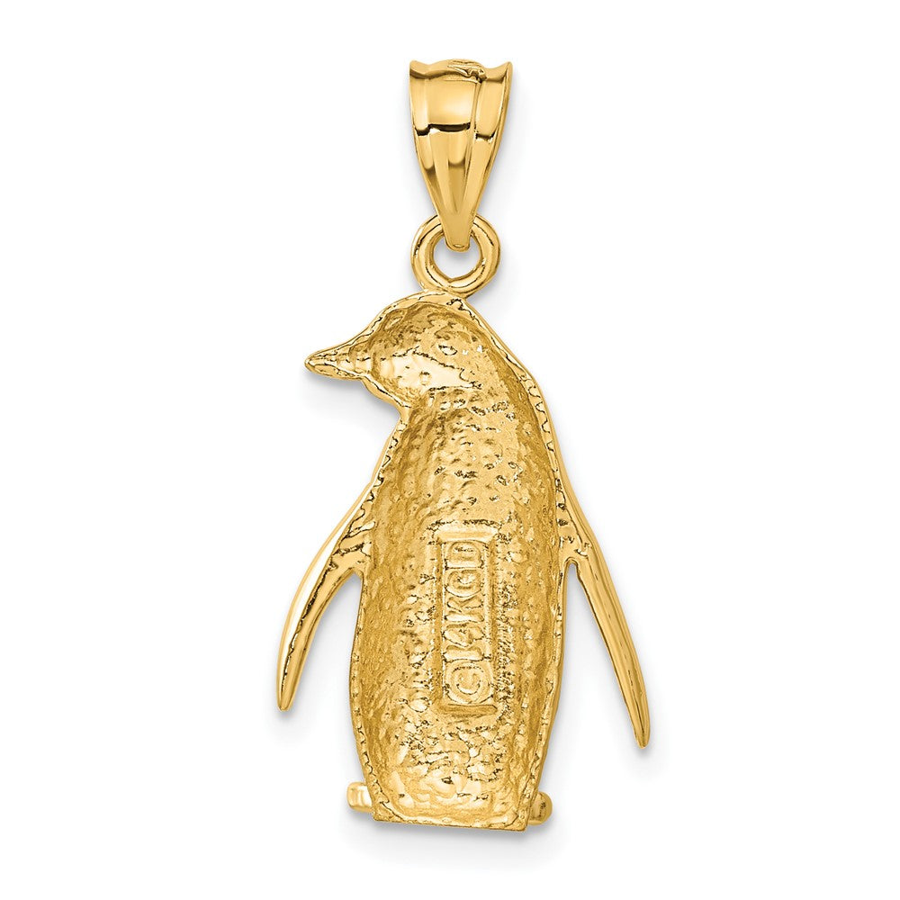 14k Gold Adorable Penguin Pendant - Charlie & Co. Jewelry