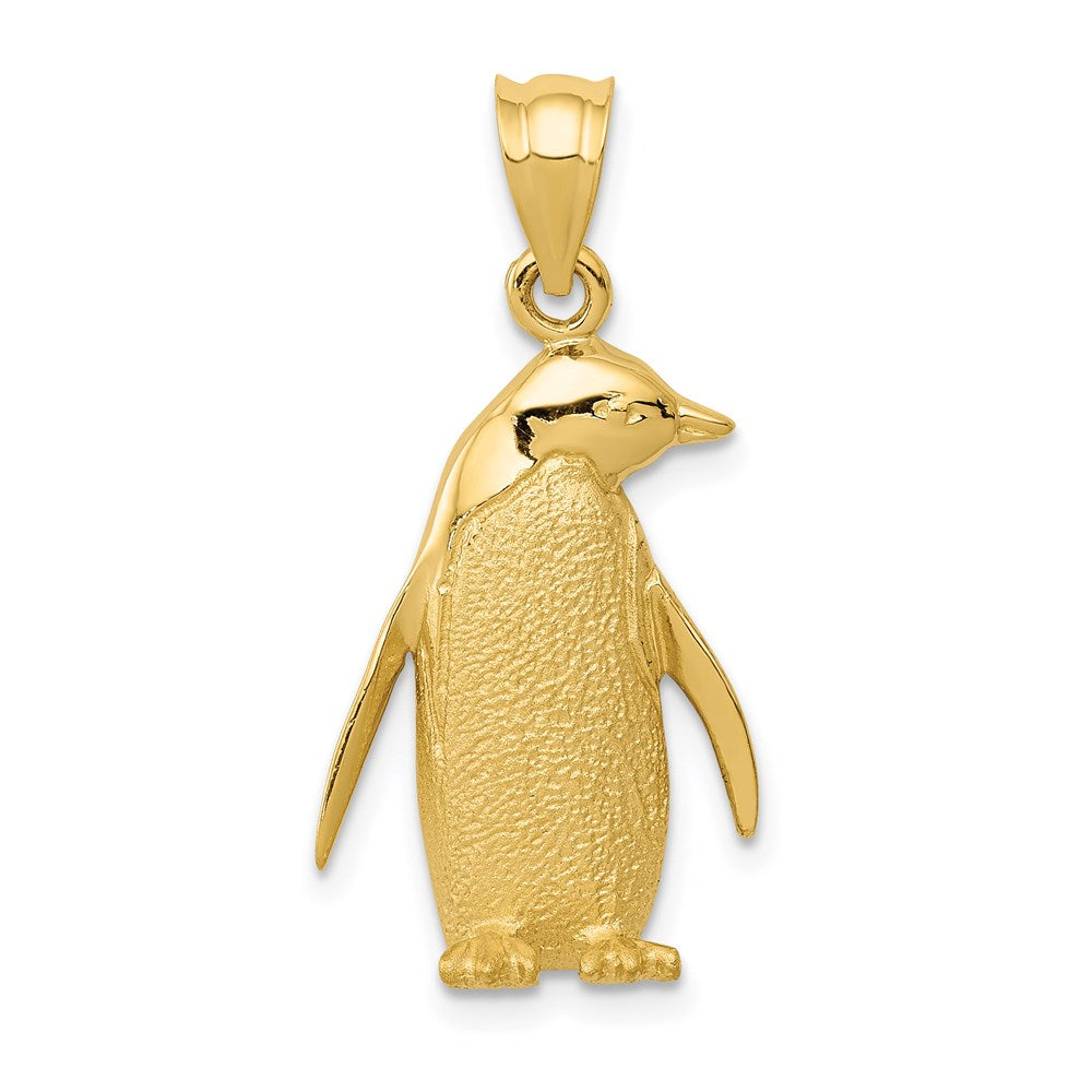 14k Gold Adorable Penguin Pendant - Charlie & Co. Jewelry