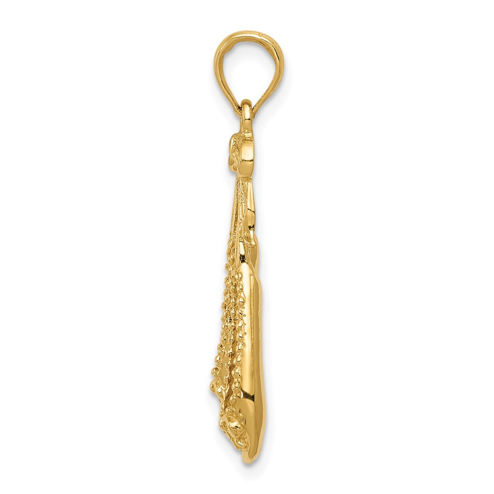 14K Gold Ballet Slippers Necklace Pendant - Charlie & Co. Jewelry