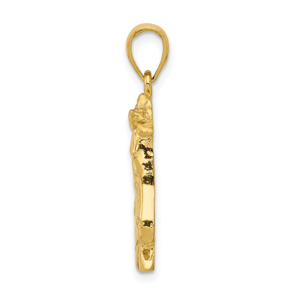 Charlie & Co Jewelry | 14k Solid Polished Open-backed Horse Head Pendant - Model C2419