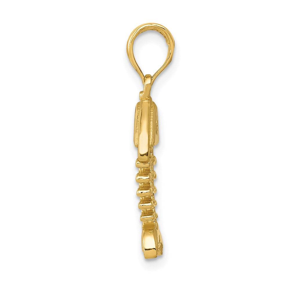 Charlie & Co Jewelry | 14k Polished 3-d Fish Bone Pendant - Model C2567