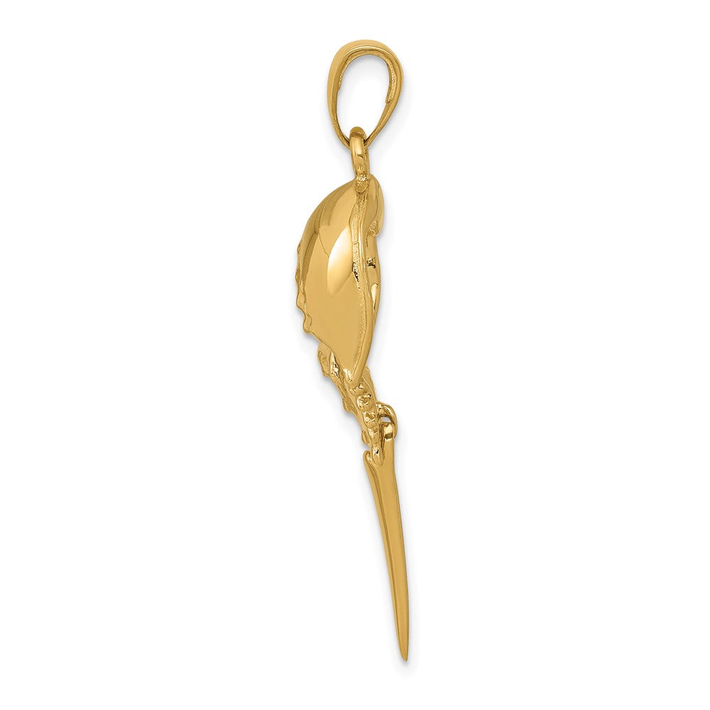 Charlie & Co Jewelry | 14k Polished Moveable Horseshoe Crab Pendant - Model C2587