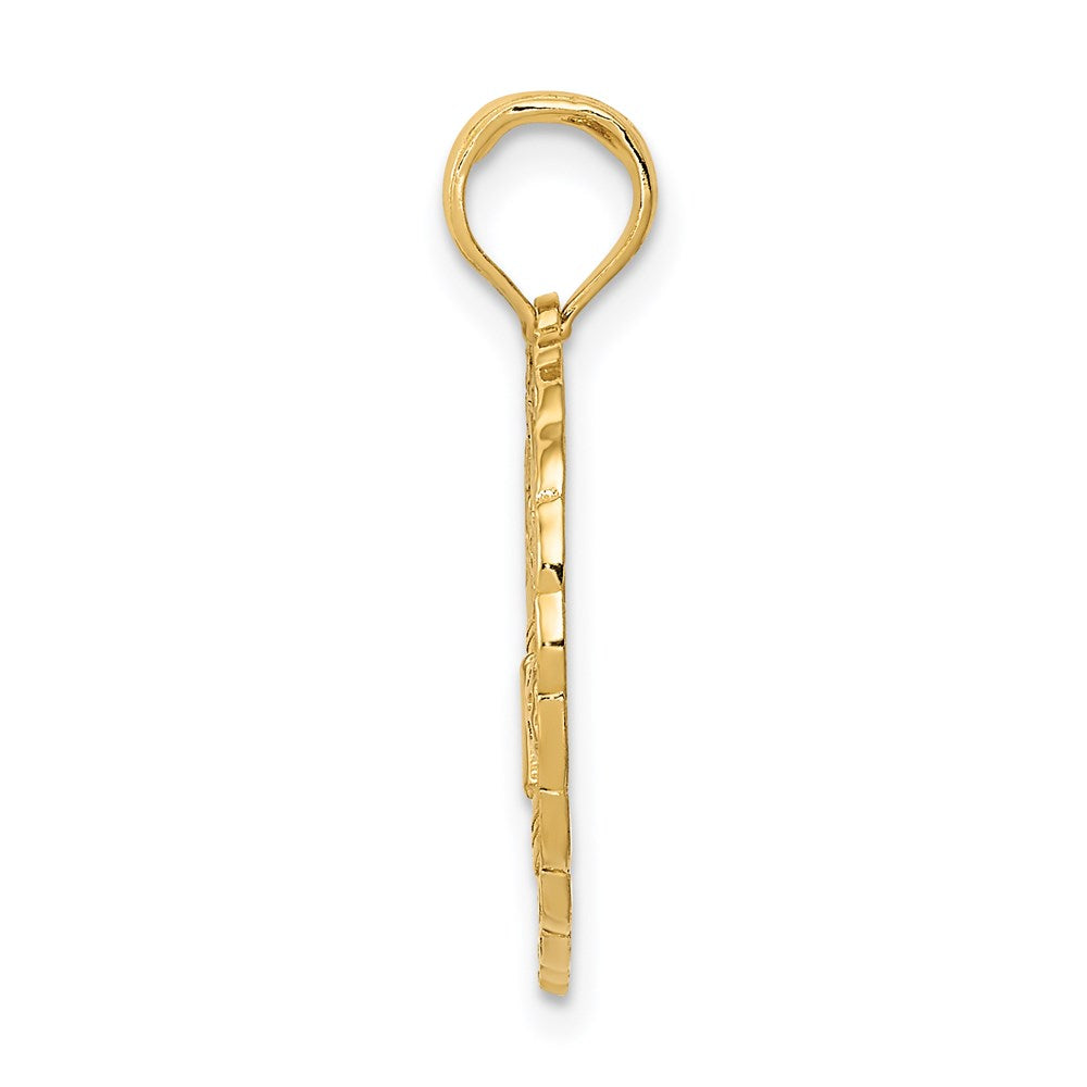 Charlie & Co Jewelry | 14k Solid Polished Golf Theme Pendant - Model C2622