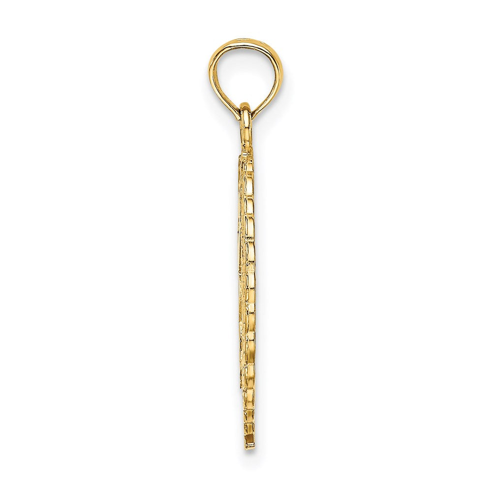 Charlie & Co Jewelry | 14k Solid Polished Framed Gymnast Charm - Model C2635