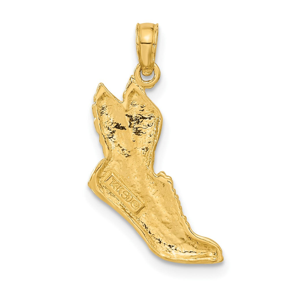 Charlie & Co Jewelry | 14k Polished Running Shoe Pendant - Model C2660
