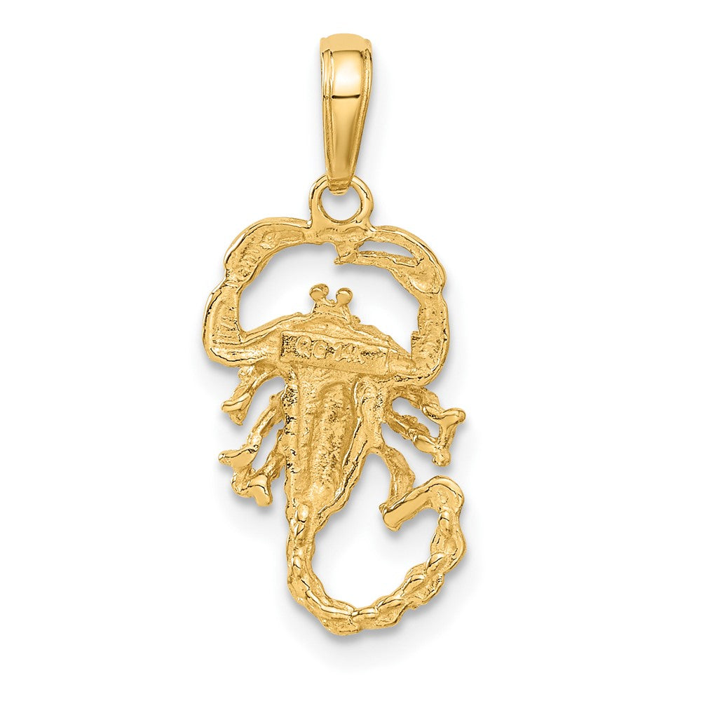 Gold Small Scorpion Charm Model-C3049 - Charlie & Co. Jewelry