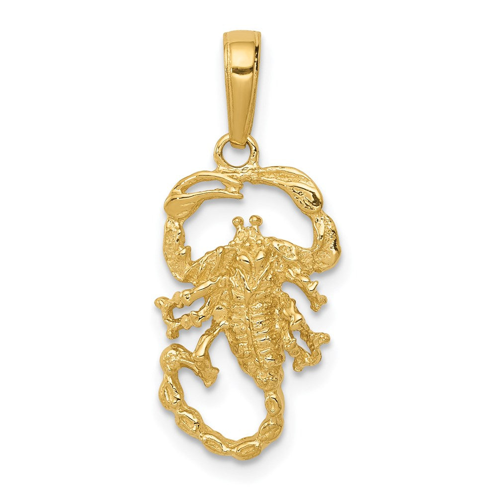 Gold Small Scorpion Charm Model-C3049 - Charlie & Co. Jewelry
