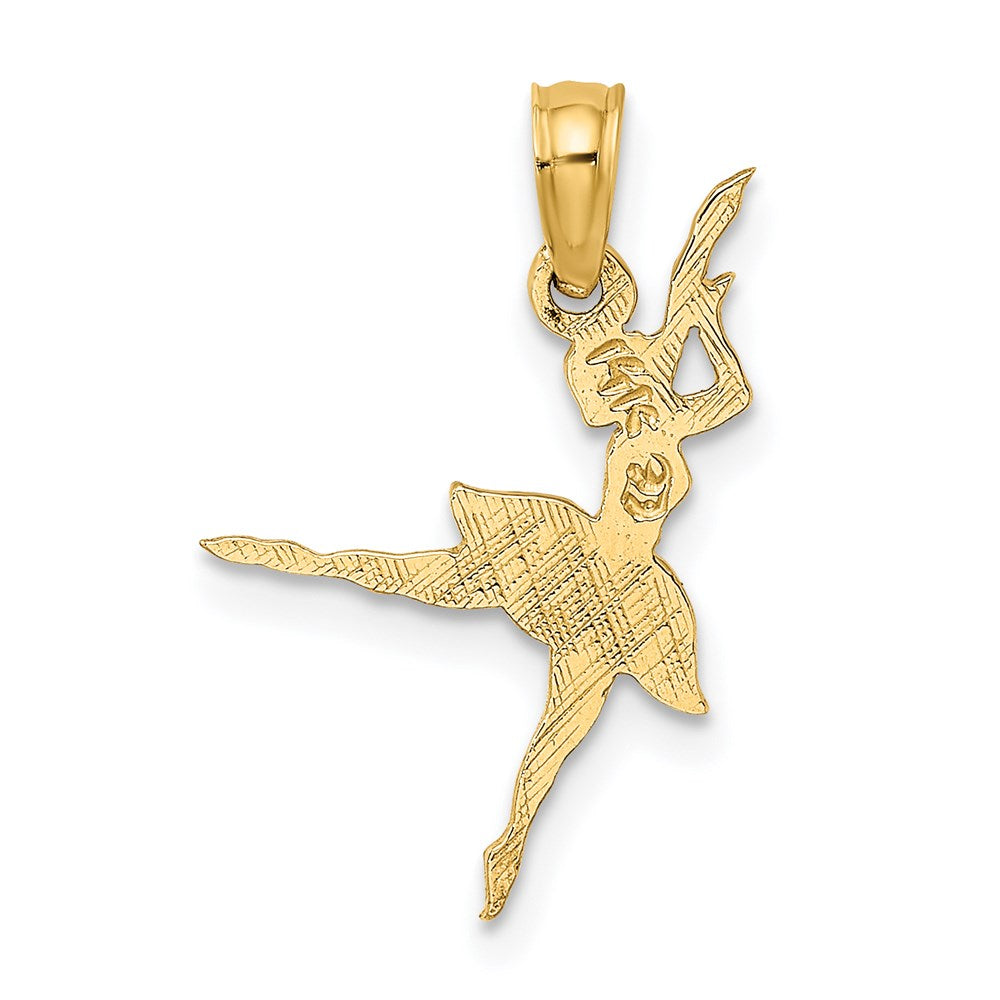 14K Gold Ballerina Necklace Pendant - Charlie & Co. Jewelry