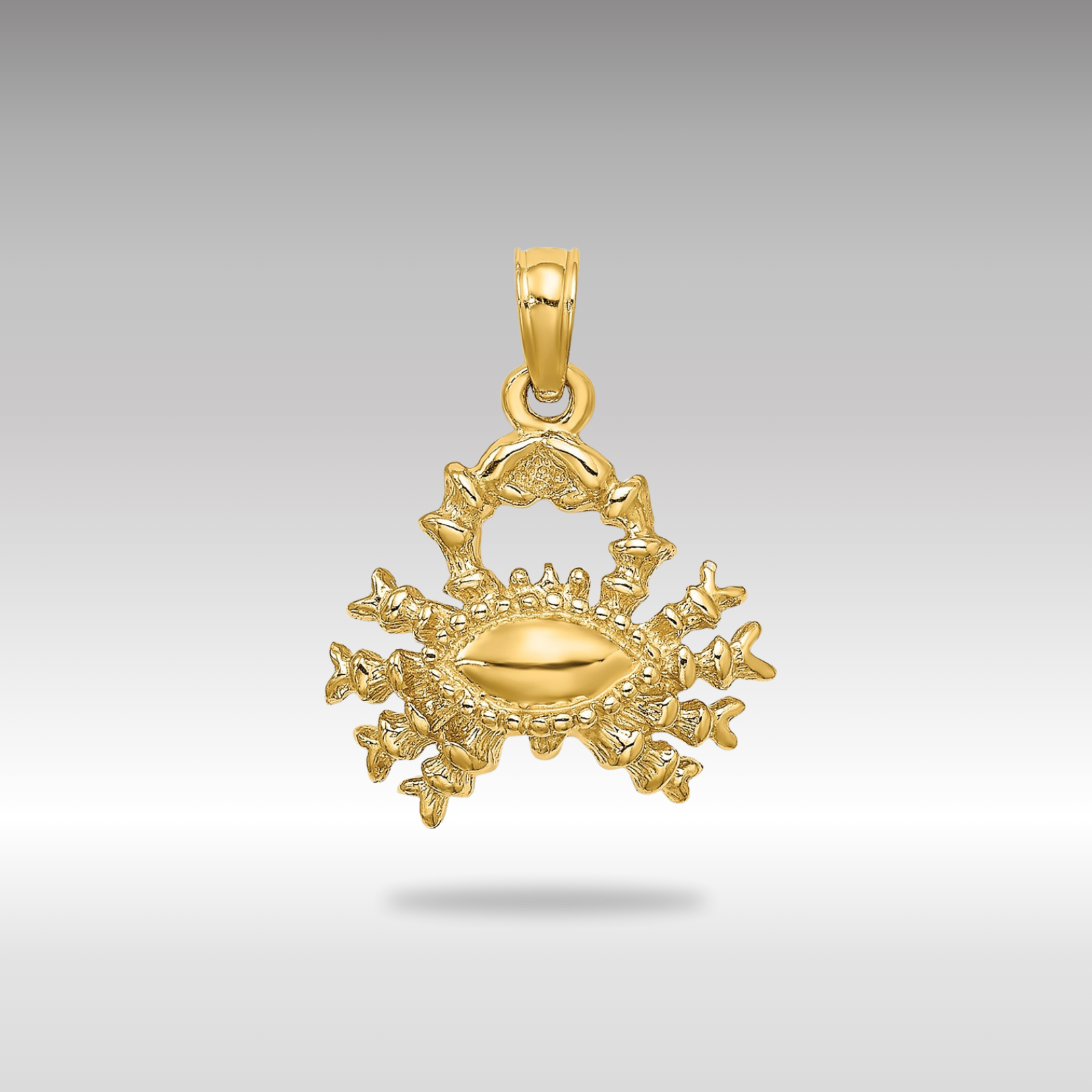 Gold 3-D Cancer Small Zodiac Charm Model-C3146 - Charlie & Co. Jewelry