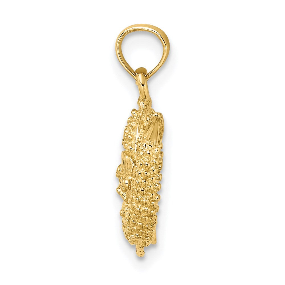 Gold 3-D Pisces Fish Small Zodiac Charm Model-C3154 - Charlie & Co. Jewelry
