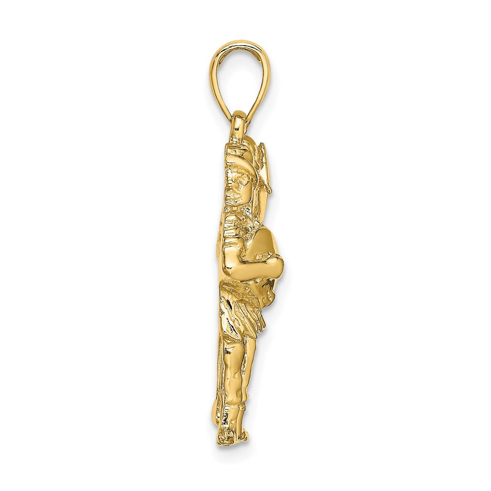Gold Large Gemini Zodiac Charm Model-C3169 - Charlie & Co. Jewelry
