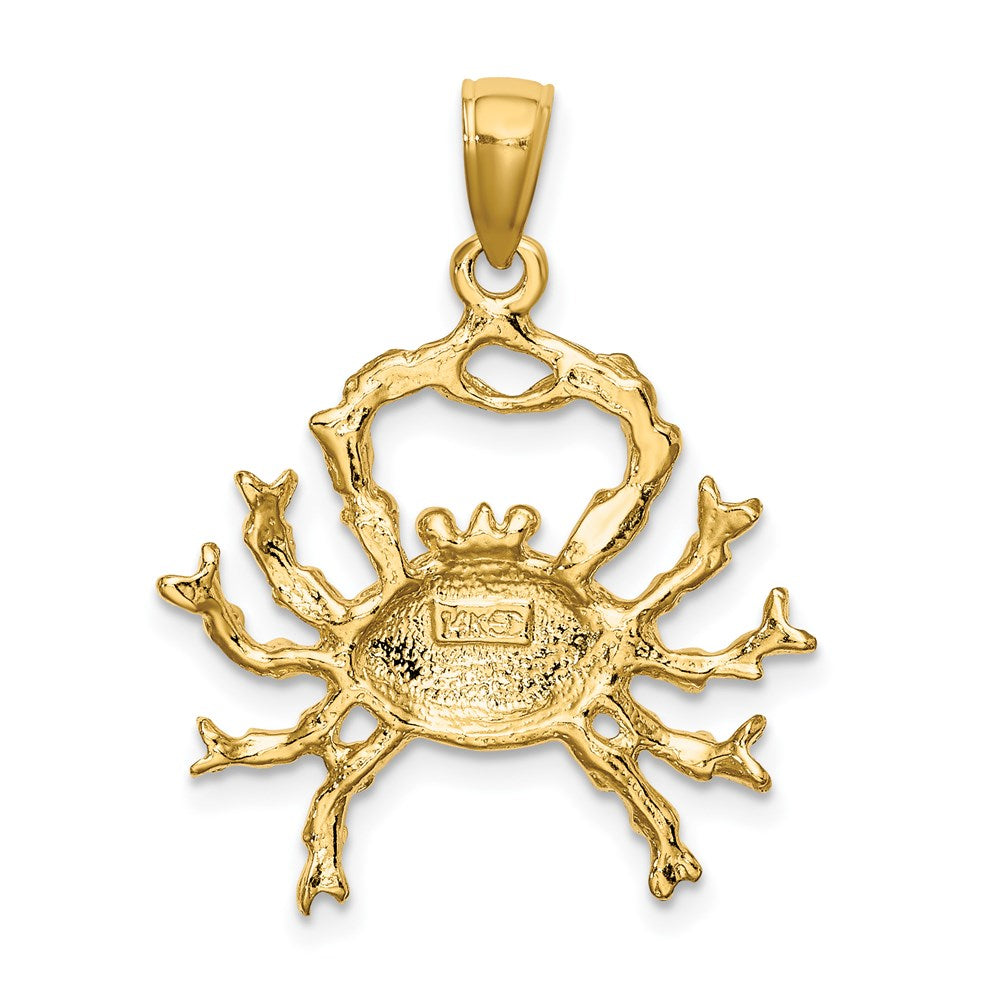 Gold Large Cancer Zodiac Charm Model-C3170 - Charlie & Co. Jewelry