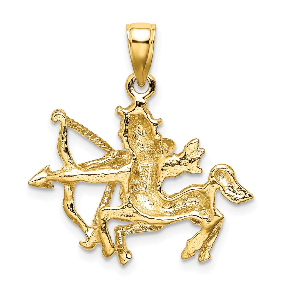 Gold Large Sagittarius Zodiac Charm Model-C3175 - Charlie & Co. Jewelry