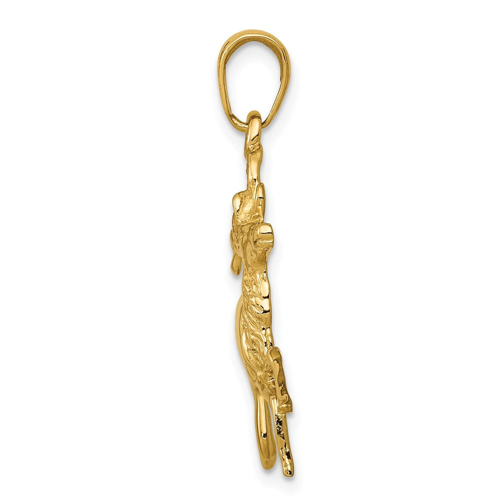 Charlie & Co Jewelry | 14k Deer Running Pendant - Model C3524