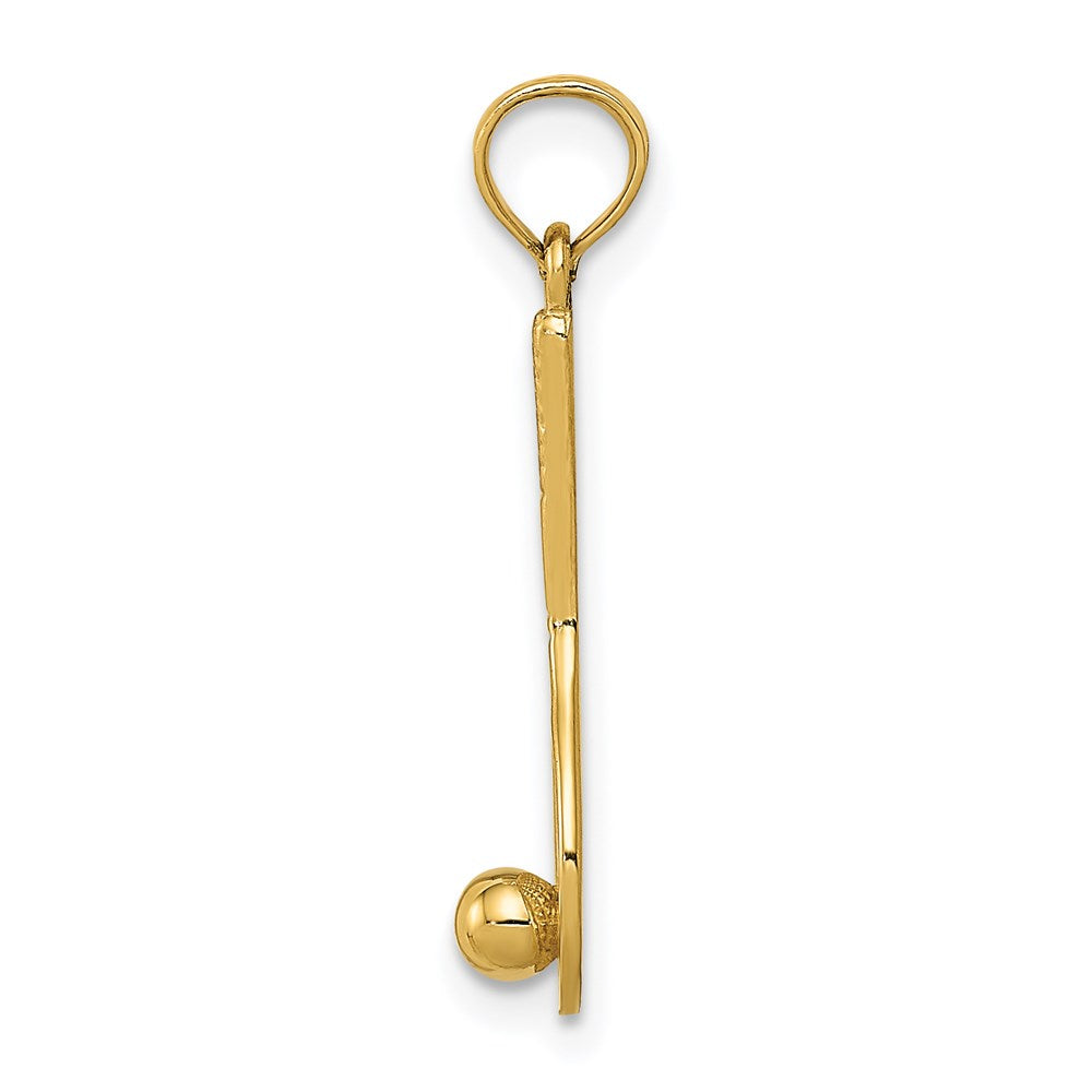 Charlie & Co Jewelry | 14k Tennis Racquet And Ball Charm - Model C3538