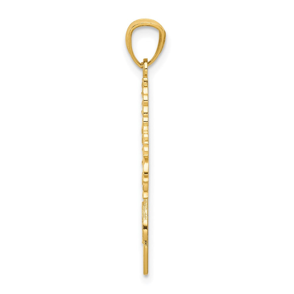 Charlie & Co Jewelry | 14k Diamond Cut Cheerleader Charm - Model C3553
