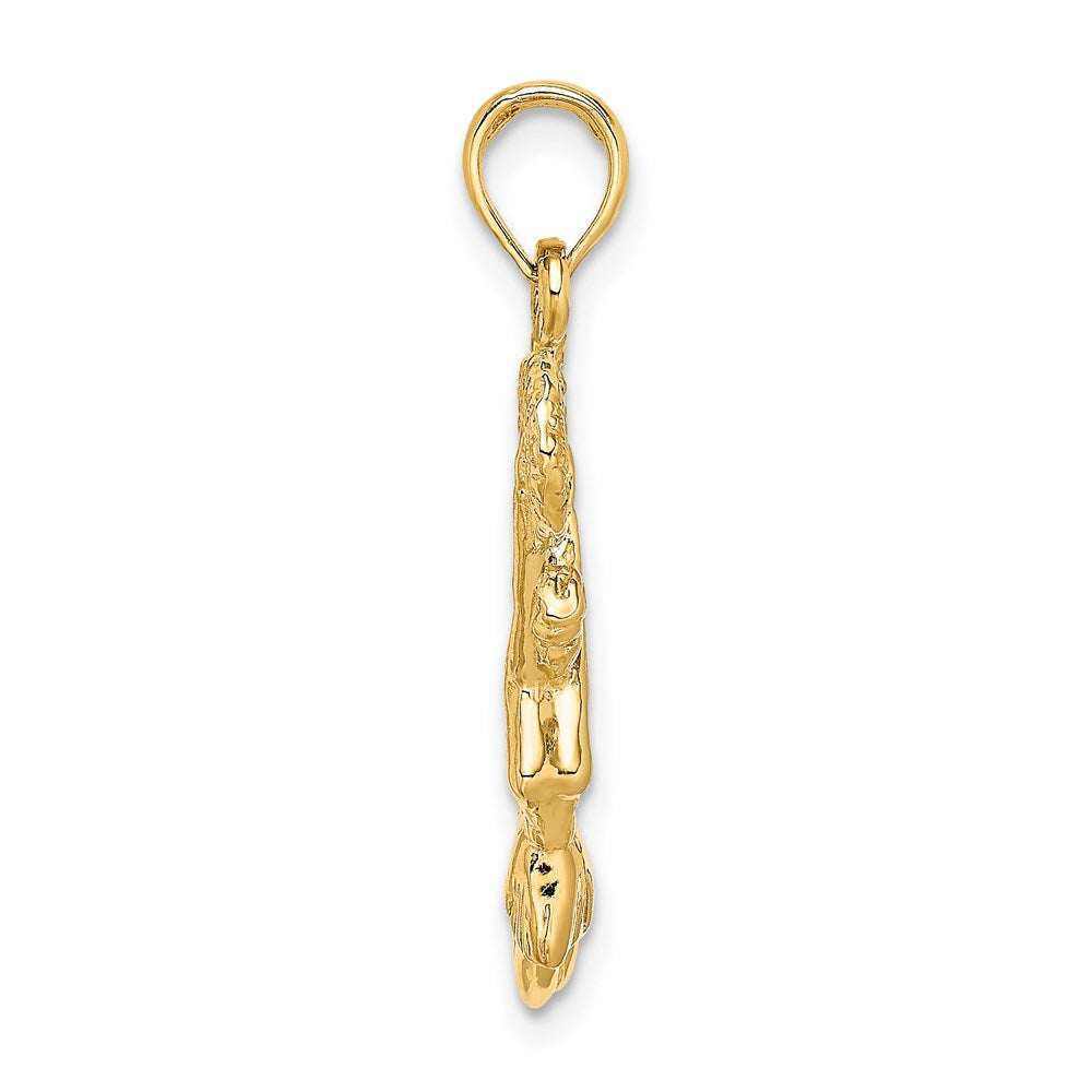 Charlie & Co Jewelry | 14k 3-d Jumping Cheerleader Charm - Model C3554
