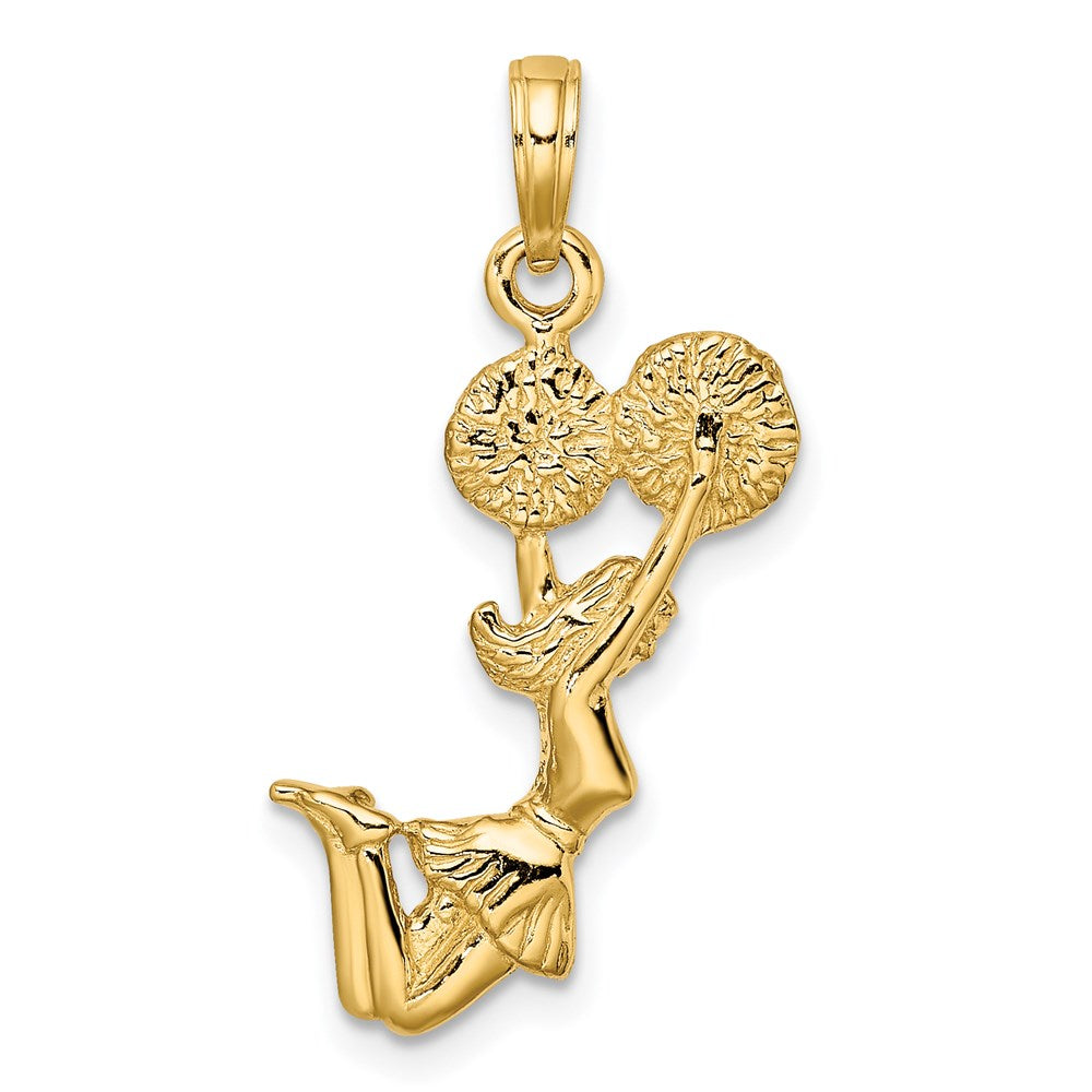 Charlie & Co Jewelry | 14k 3-d Jumping Cheerleader Charm - Model C3554