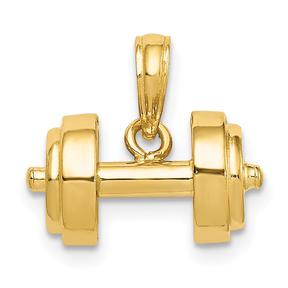 Charlie & Co Jewelry | 14k 3-d Single Barbell Pendant - Model C3562