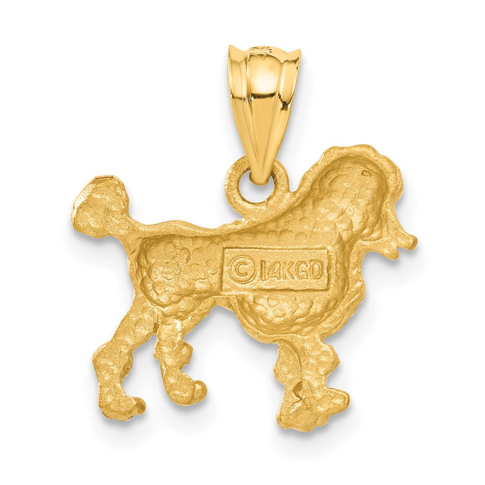 Gold Poodle Dog Charm Necklace - Model C36 - Charlie & Co. Jewelry