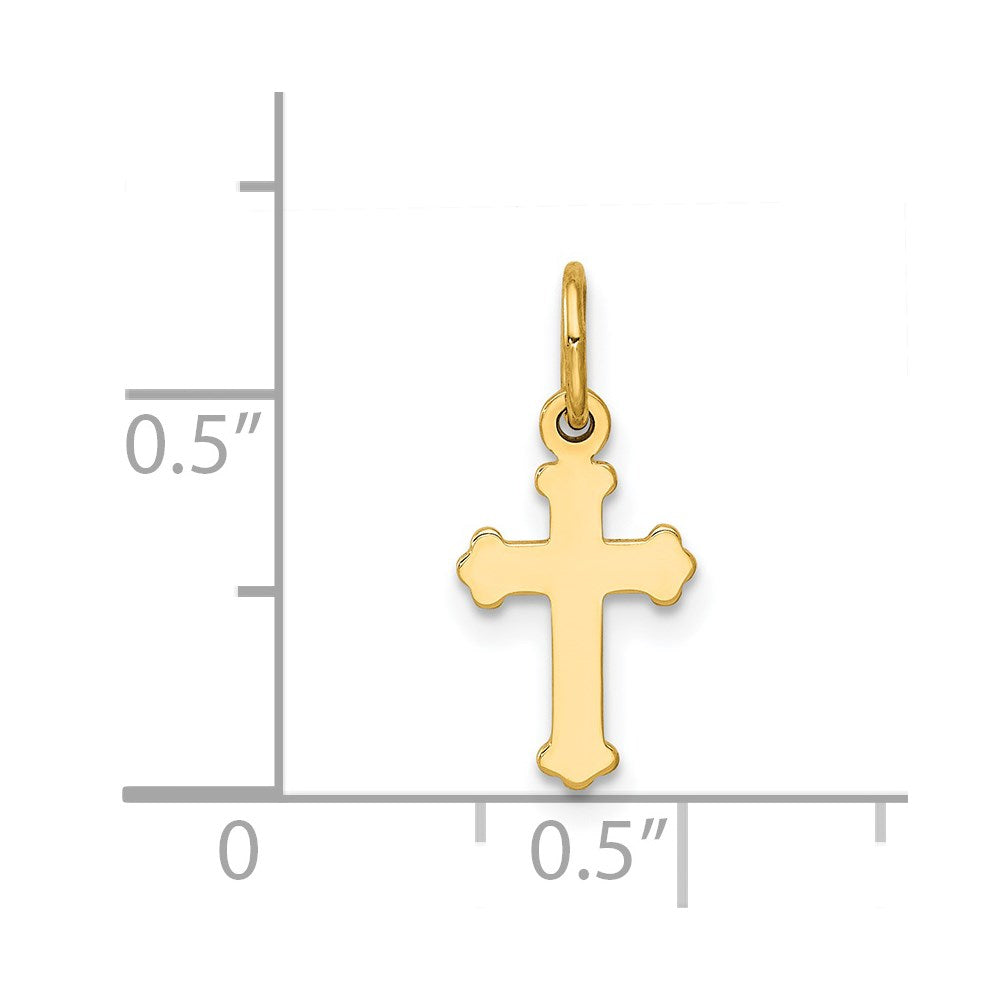 Charlie & Co Jewelry | 14k Mini Polished Cross Charm - Model C3612