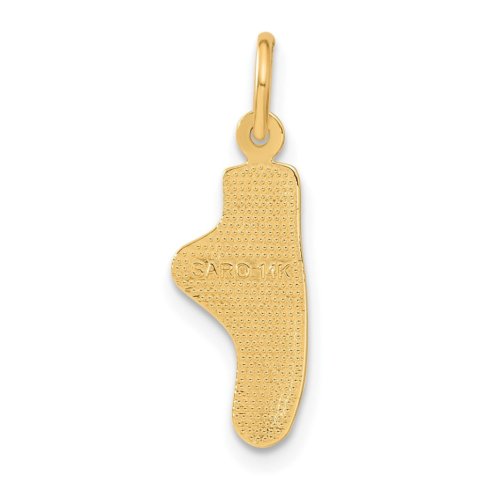 14K Gold Ballet Slipper Necklace Pendant - Charlie & Co. Jewelry