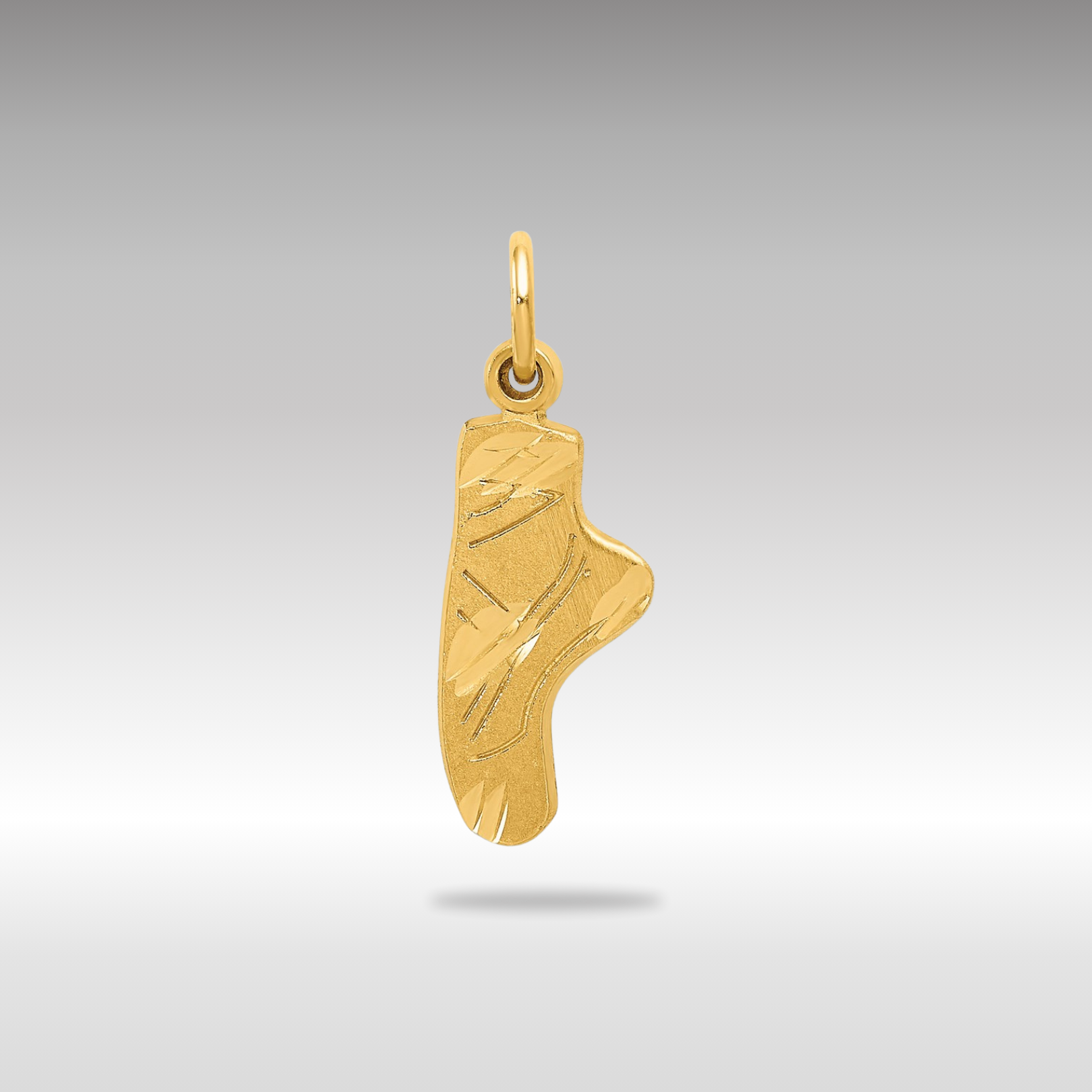 Gold Ballet Slipper Necklace Pendant - Charlie & Co. Jewelry