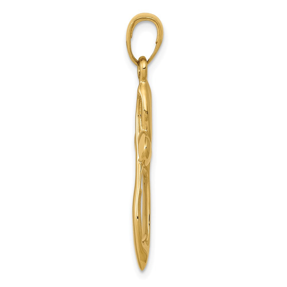 Charlie & Co Jewelry | 14k Polished W/satin Figure 8 Cross Pendant - Model C4291