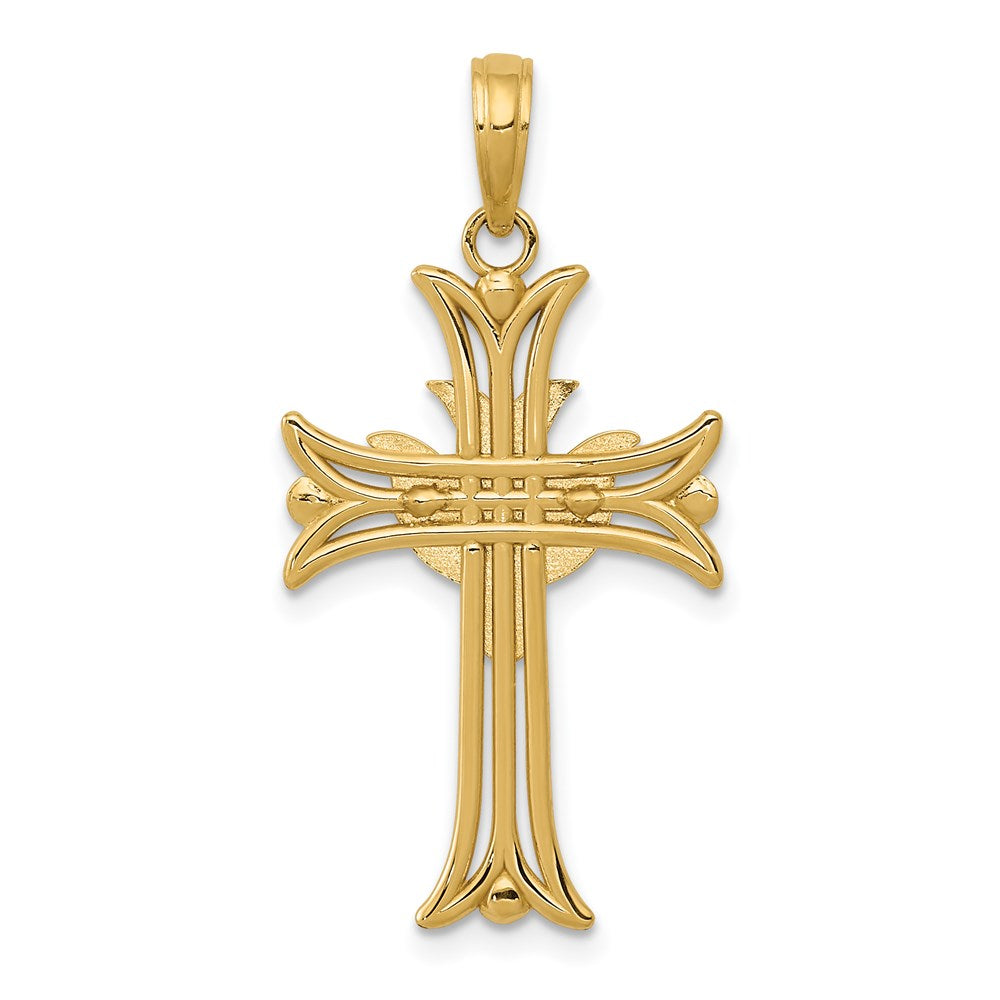 Charlie & Co Jewelry | 14k Dove On Cross Pendant - Model C4311