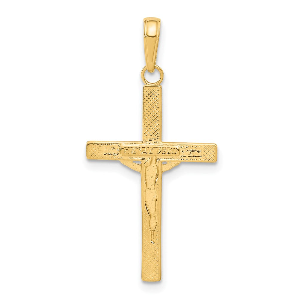 Charlie & Co Jewelry | 14k Diamond-cut Fancy Tipped Crucifix Pendant - Model C4350