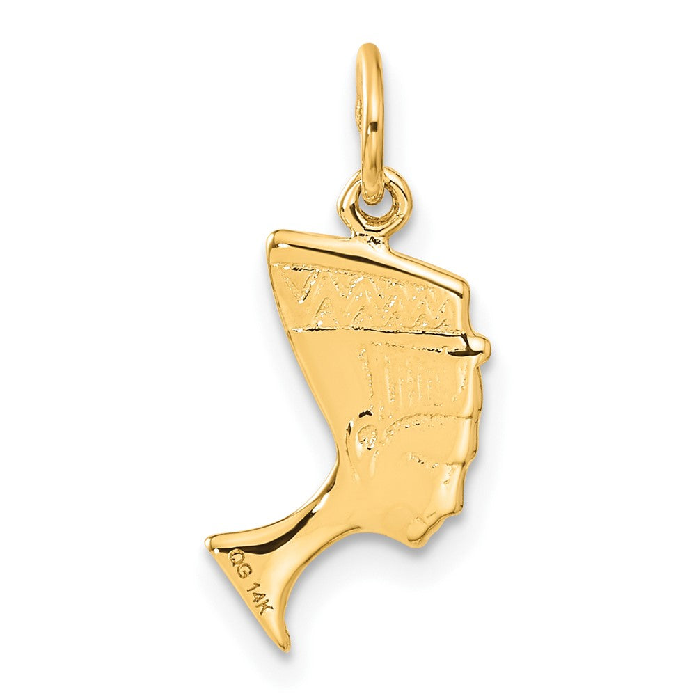 Charlie & Co Jewelry | 14k Satin Front / Polished Back Nefertiti Charm - Model C444