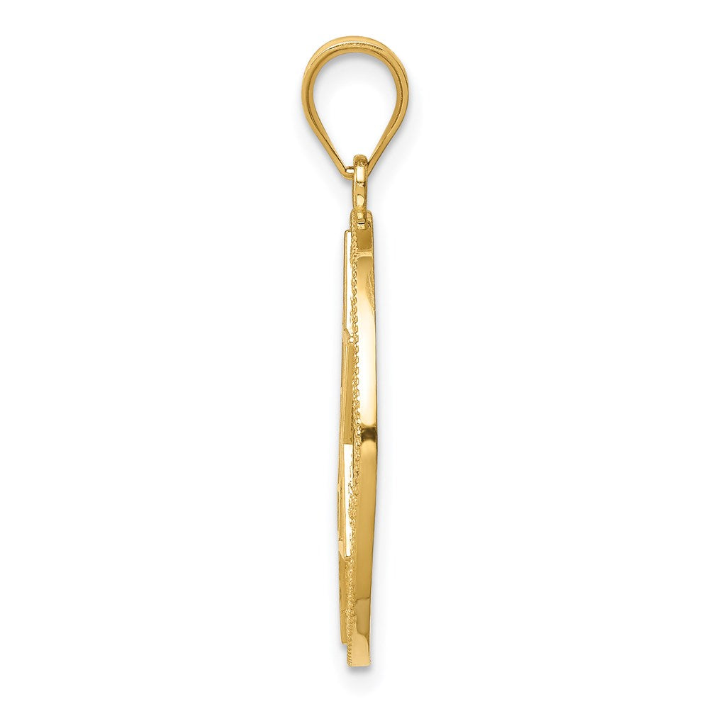 Charlie & Co Jewelry | 14k Star Of David Circle Pendant - Model C4453