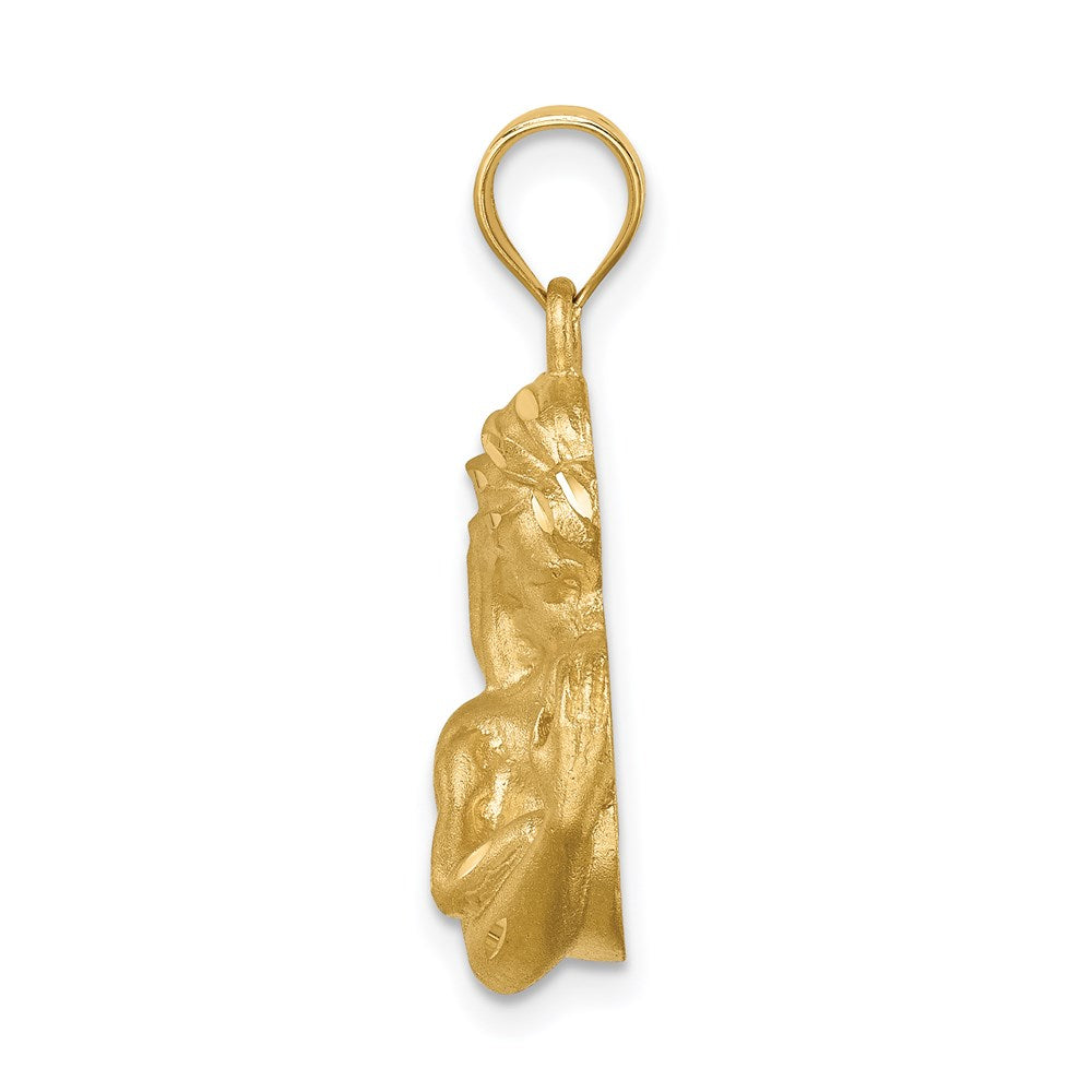 Charlie & Co Jewelry | 14k Brushed Diamond-cut Mom/baby Pendant - Model C4540