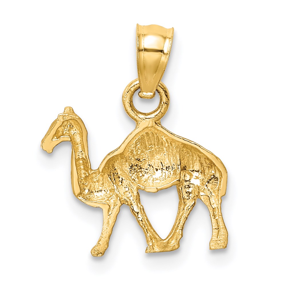 14K Gold Camel Necklace Pendant - Charlie & Co. Jewelry