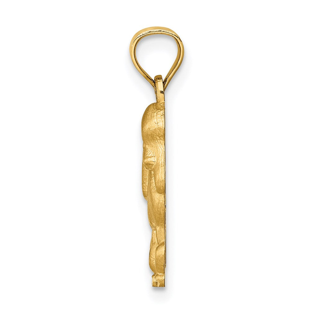 Charlie & Co Jewelry | 14k Diamond-cut Poodle Pendant - Model C4619