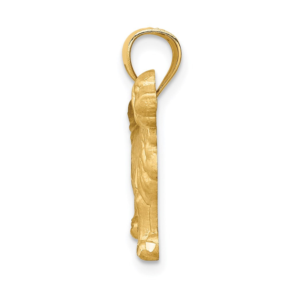14K Gold Golden Retriever Necklace Pendant - Charlie & Co. Jewelry