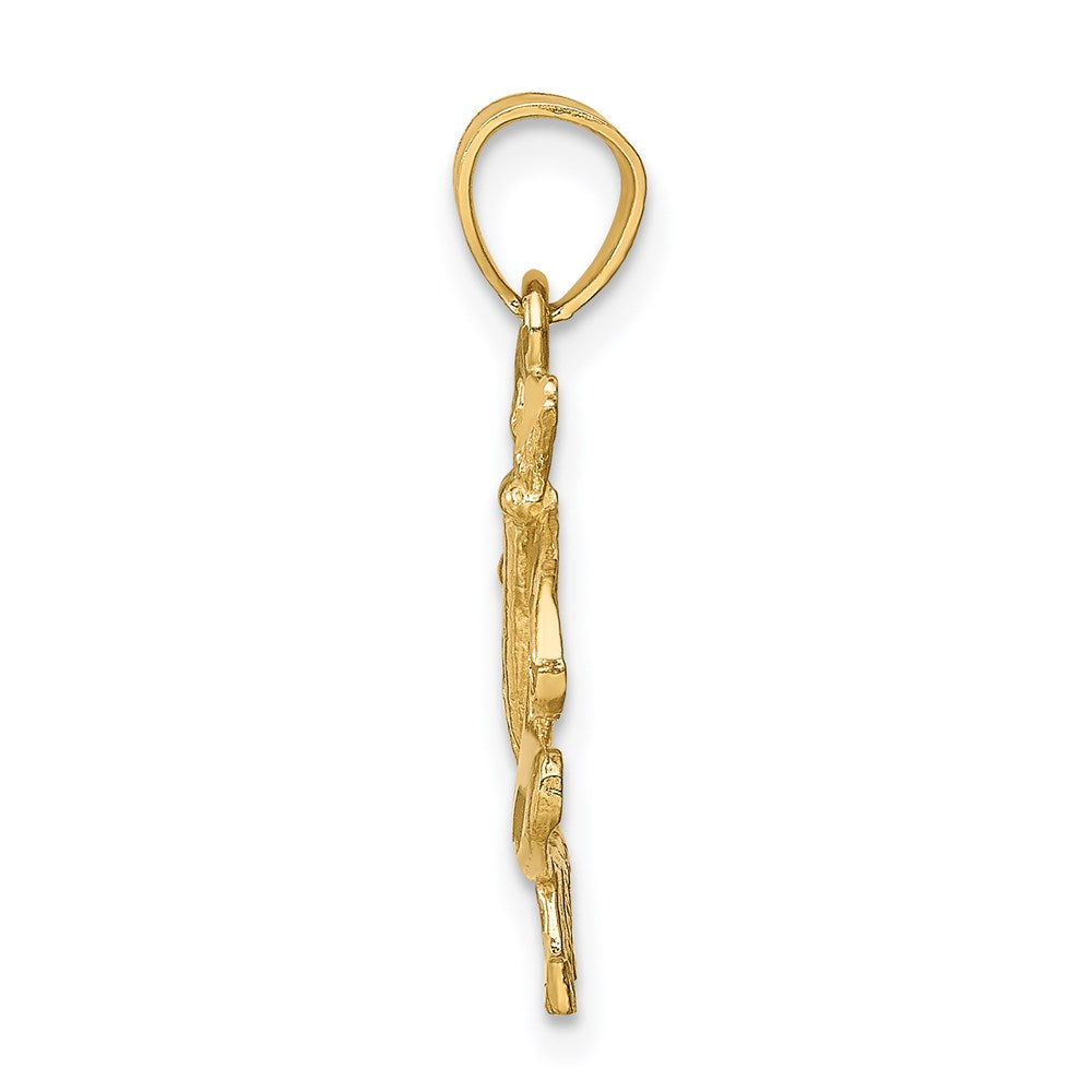 14K Gold Paint Palette Necklace Pendant - Charlie & Co. Jewelry