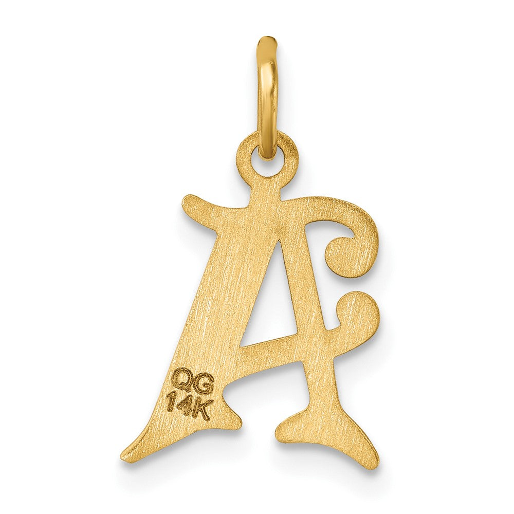 14K Gold Elegant Letter 'A' Charm - Charlie & Co. Jewelry