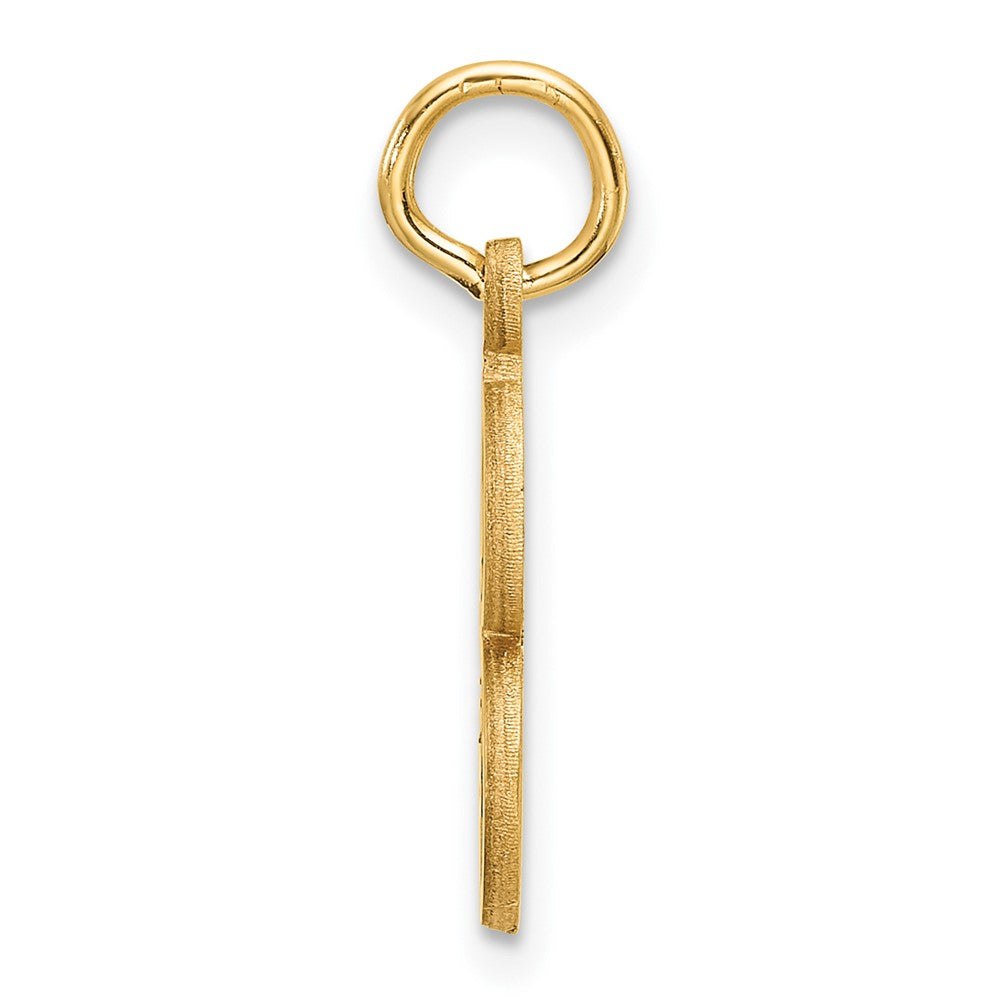14K Gold Elegant Letter 'S' Charm - Charlie & Co. Jewelry