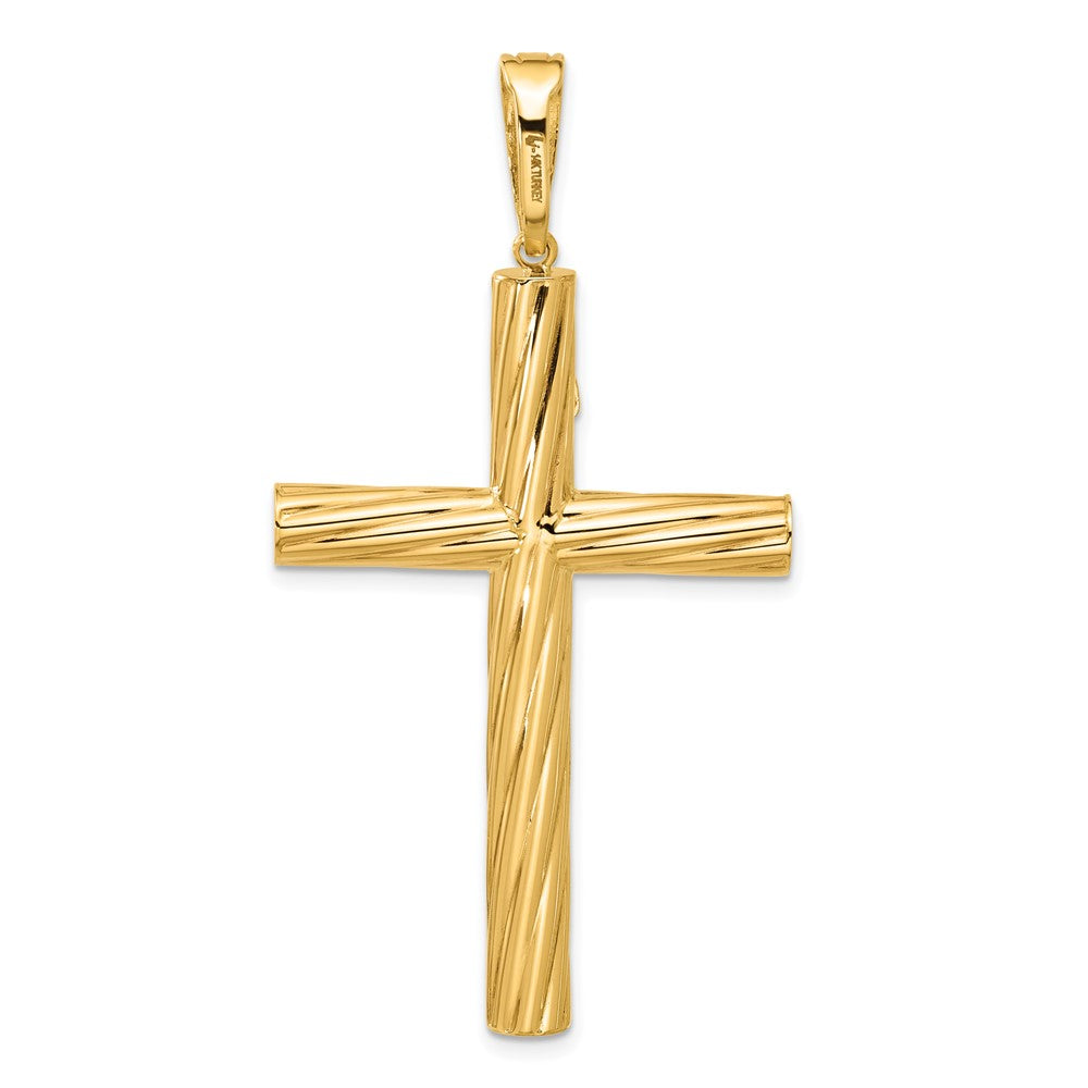 Charlie & Co Jewelry | 14k Polished And Textured Crucifix Pendant - Model C4964