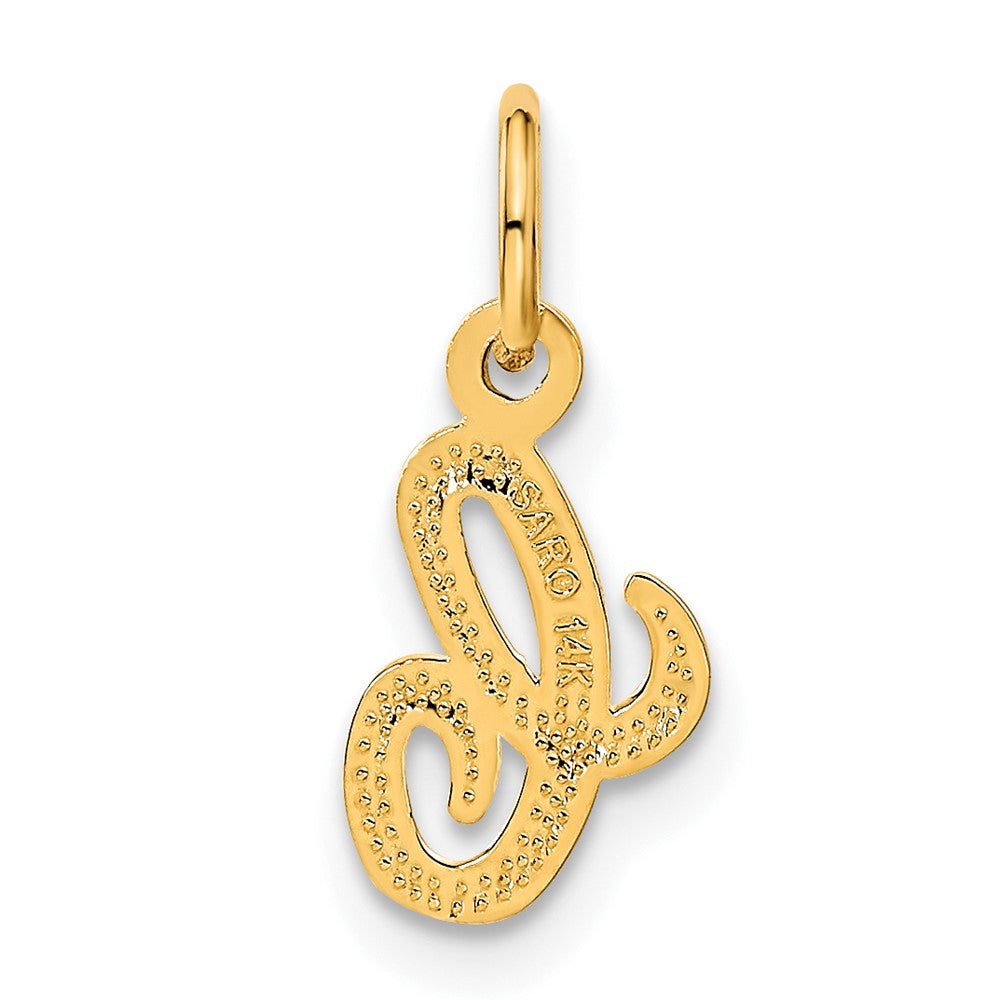Charlie & Co Jewelry | 14ky Script Letter C Initial Charm - Model C564C