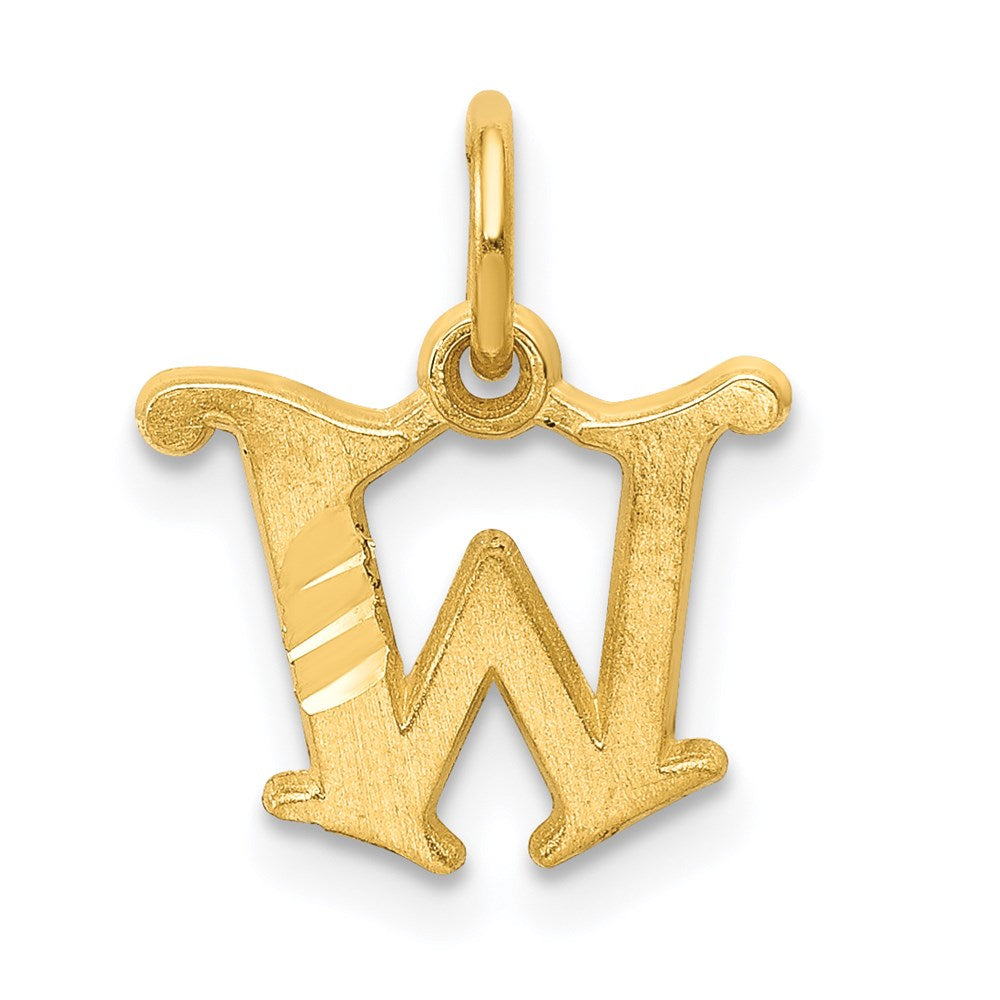 Charlie & Co Jewelry | 14k Letter W Initial Charm - Model C565W