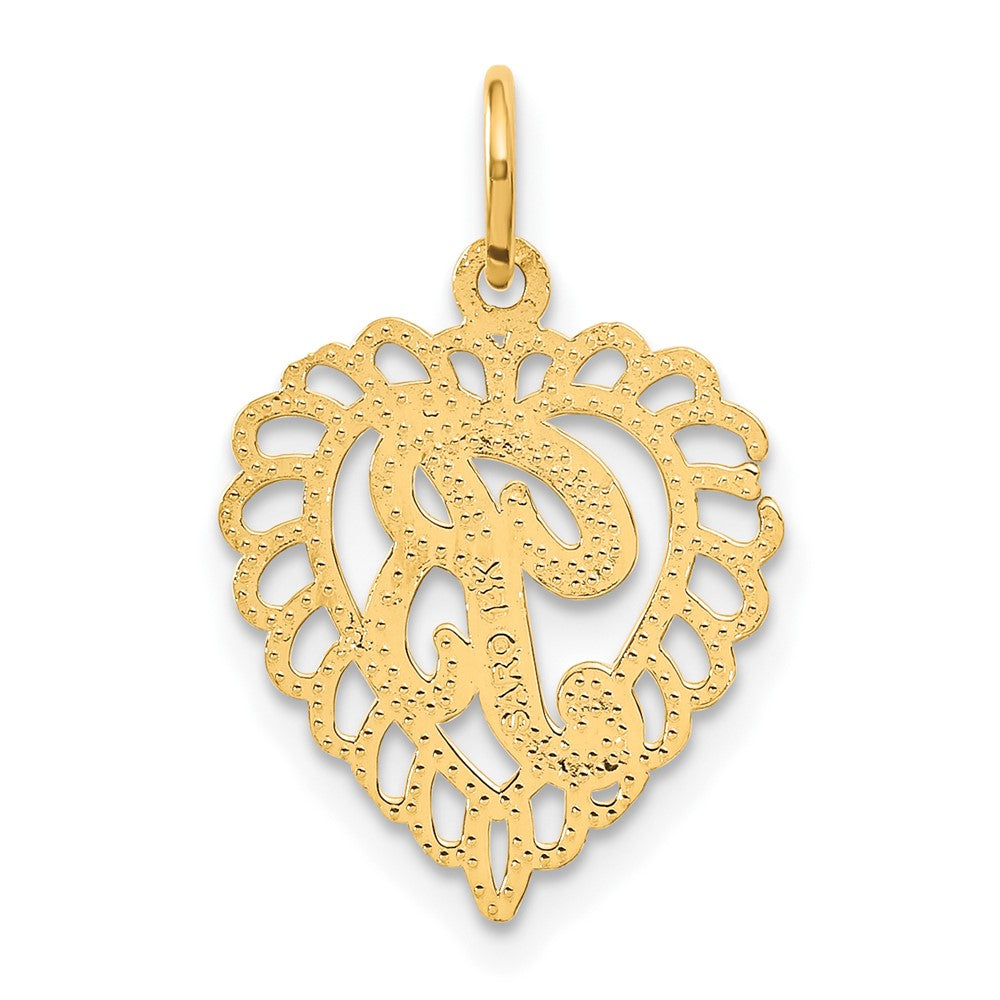 Charlie & Co Jewelry | 14k Heart Letter B Charm - Model C568B