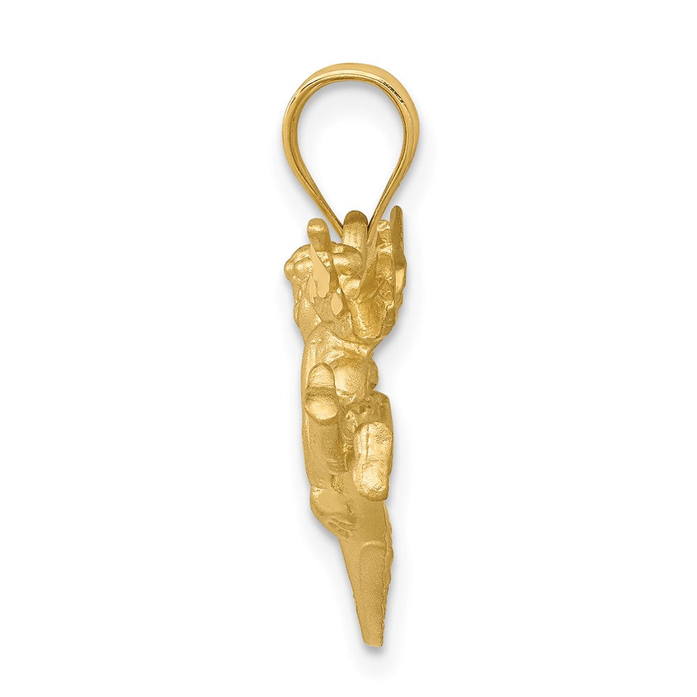 Charlie & Co Jewelry | 14k Satin Angels Heart Pendant - Model C72