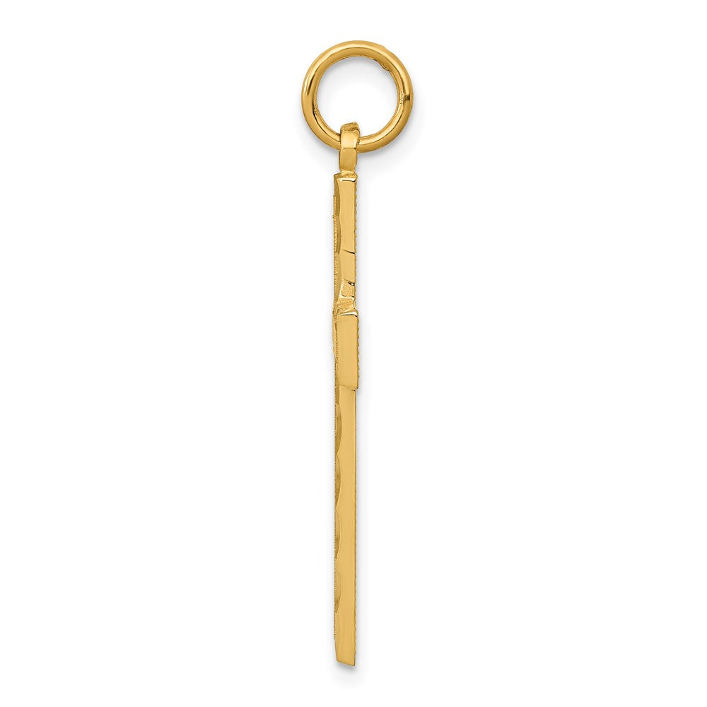 Charlie & Co Jewelry | 14k Diamond-cut Cross Charm - Model C774