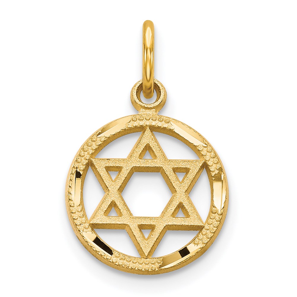 Charlie & Co Jewelry | 14k Solid Polished Star Of David Charm - Model C823
