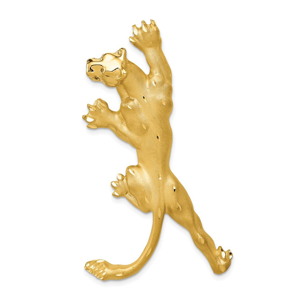 Gold Extra Large Panther Pendant Slide - Model C90 - Charlie & Co. Jewelry