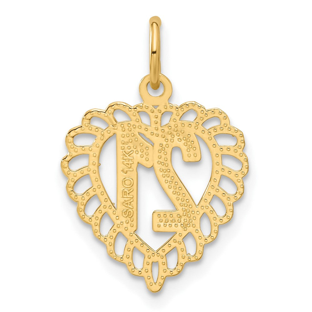 Charlie & Co Jewelry | 14k 21 In Heart Charm - Model C992