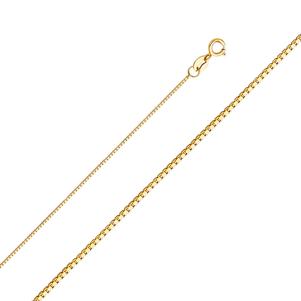 14k 0.6mm Box Chain - Model CH-0257 - Charlie & Co. Jewelry