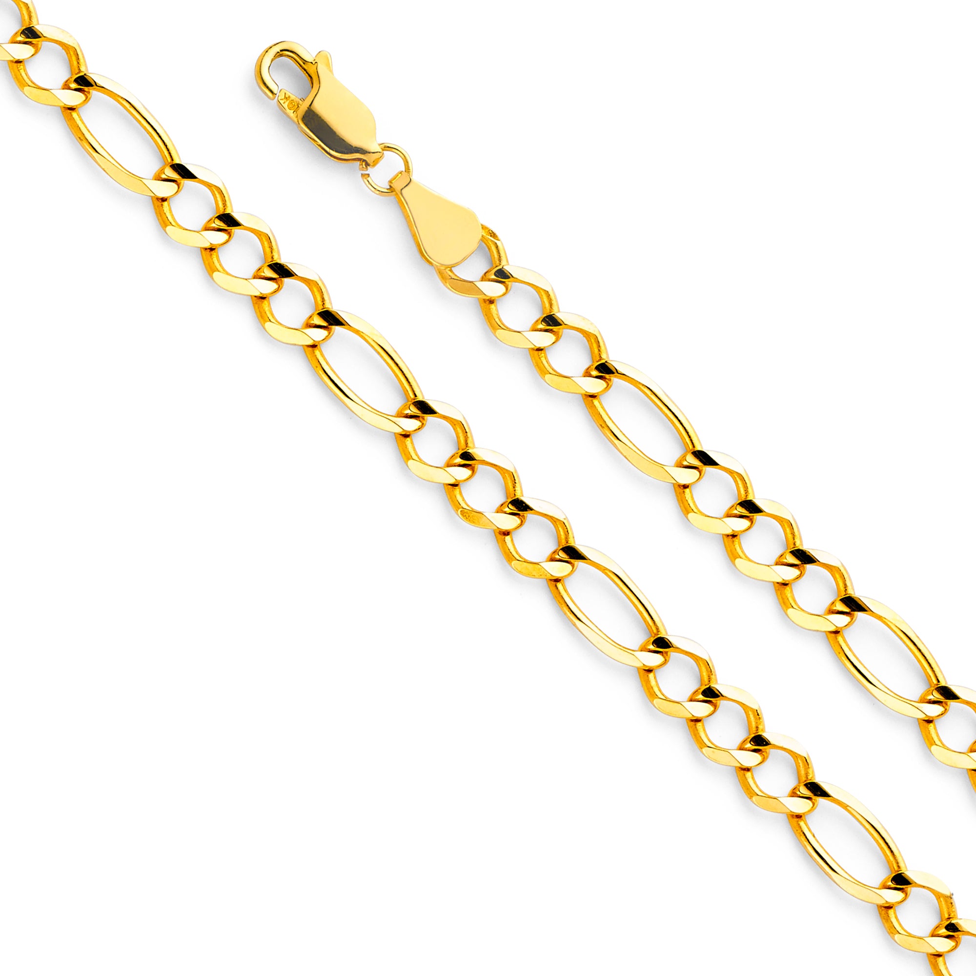 14k Gold 5.6mm Open Figaro Chain - Model CH-0295